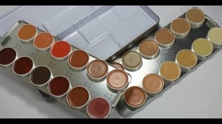 Paleta BasesCorretivos Camouflage Creme Derma Color Kryolan [upl. by Hamachi22]