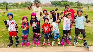 अरे काट लिय इस बच्चै ने तो skating training 🛼🧒 [upl. by Noellyn713]