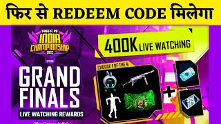 FFIC NEW REDEEM CODE  FREE FIRE INDIA CHAMPIONSHIP 2022 [upl. by Llenrod]