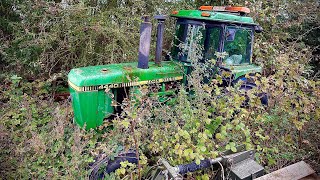 RECOVERING ABANDONED JOHN DEERE FARM TRACTOR [upl. by Alisan]