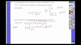 SOA P1 Problem 40 [upl. by Adanama692]