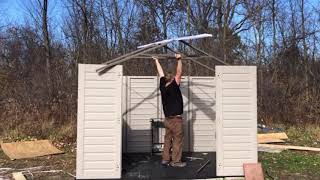 10 x 8 Shed INSTALL BUILD Keter US Leisure Plastic Resin Home Depot Tiny Home DIY Storage [upl. by Eliason31]