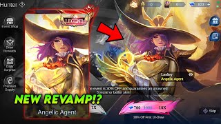 LESLEY LEGEND SKIN quotANGELIC AGENTquot IS FINALLY BACK😻✨ NEW REVAMP  MLBB [upl. by Aggarwal]