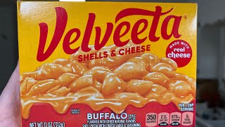 Velveeta buffalo macaroni and cheese review [upl. by Lutim]