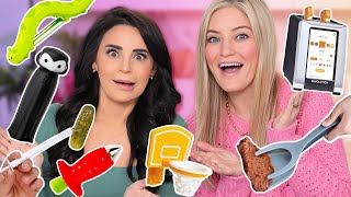 TESTING FUNNY KITCHEN GADGETS w iJustine  Part 18 [upl. by Ches528]