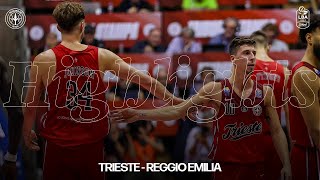 Pallacanestro Trieste  Unahotels Reggio Emilia  4a Giornata LBA 20102024  highlights [upl. by Nortal387]