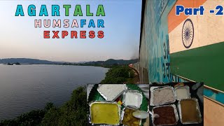 Bangalore Agartala Humsafar exp journey  70 hours in train  longest running Humsafar train [upl. by Goddord154]