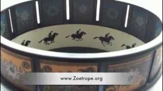 Zoetrope Animation Toy Of A Galloping Horse  Zoetrope [upl. by Kayle]