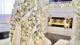 Elegant Christmas Decor Christmas Decorations Small Apt Christmas tree Decorating Ideas 2024 [upl. by Llertnek290]