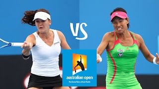 Radwanska vs Date Krumm  2011 Australian Open Highlights [upl. by Lilith]