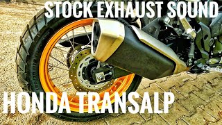 2024 HONDA TRANSALP EXHAUST STOCK EXHAUST SOUND  Better than AKRAPOVIC [upl. by Natsrik775]