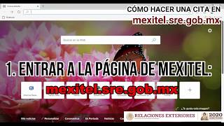 Cómo hacer una cita en MEXITEL [upl. by Ardnuat]