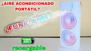 Aire Acondicionado Portátil Recargable ¿Enserio Sirven [upl. by Eelnayr]