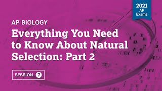 2021 Live Review 7  AP Biology  Everything You Need to Know About Natural Selection Part 2 [upl. by Laktasic321]