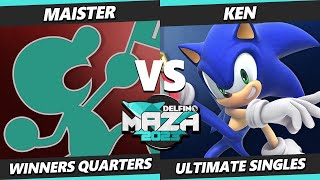 Delfino Maza 2023  Maister Game amp Watch Vs KEN Sonic Smash Ultimate  SSBU [upl. by Xylon]