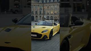 Aston Martin DBS Superleggera Volante in Paris 💛 [upl. by Yerac779]