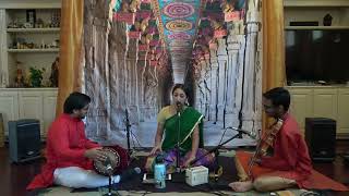 Kumari Sahana Prasanna  Vocal  Chi Pranav Praveen  Chi Naga Srinidhi Kuruvada  Houston  Texas [upl. by Burra]