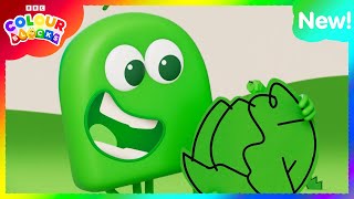 Greens Song Sing Along  Colour Songs for Kids  Kids Learn Colours  colourblocks [upl. by Luahs]