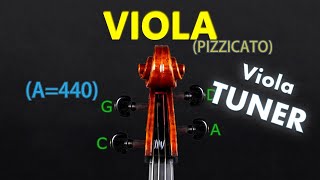 Viola Tuner  Standard Tuning Pizzicato A440 [upl. by Davie]