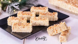 Coconut Fudge  Easy Fudge Recipe without Sweetened Condensed Milk  Christmas Fudge [upl. by Nasho695]