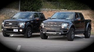 New Ford F150 Raptor vs FX4 Overview Comparison Review [upl. by Enrobialc]