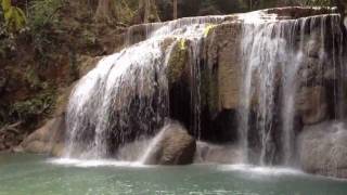 Erawan jungle waterfall Thailand [upl. by Lasiaf]