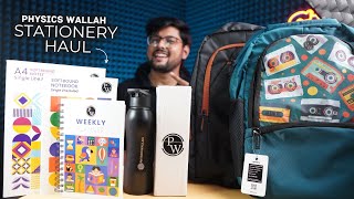 Physics Wallah Mega Stationery Haul Student Yard 🔥 [upl. by Kho56]