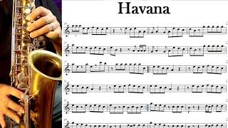 Havana  Partitura  Sax Alto [upl. by Aphrodite]