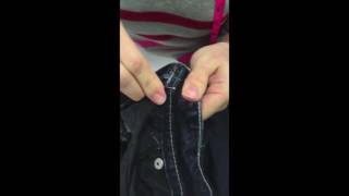 changer la taille dun jeans avec un elastique [upl. by Tillfourd650]