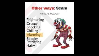 Synonyms Of quot BAD amp SPOOKY quot communicationskills englishlesson vocabulary foryou learnenglish [upl. by Fransisco]