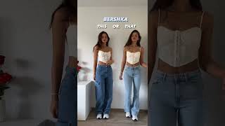 BERSHKA HAUL  Links in description ⬇️🛍 shorts bershka bershkahaul fashion outfits [upl. by Sirk]