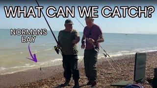 Sea fishing Normans Bay Pevensey on a very hot day [upl. by Shulock]