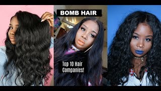 ♡ My Top Ten Hair Companies [upl. by Garcon]