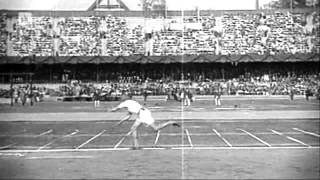 Olympics 1912 Two handed javelin throw [upl. by Norvil]