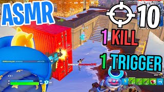 ASMR Gaming 😴 Fortnite 1 Kill  1 Trigger Relaxing Mouth Sounds 🎮🎧 Controller Sounds  Whispering 💤 [upl. by Ainattirb398]