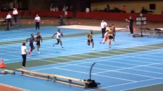 Canadian Indoor Open Championship  60m sprint finals junior men  Championnat athlétisme en salle [upl. by Andel]