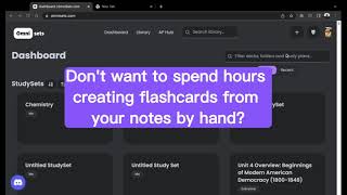 How to make flashcards from your notes INSTANTLY with AI [upl. by Hewie]