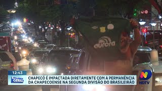 Chapecó é impactada diretamente com a permanência da Chapecoense na segunda divisão do Brasileirão [upl. by Asilehc]