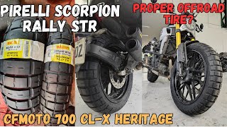 Pirelli Scorpion Rally STR  CFMoto 700 CLX [upl. by Akkim]