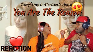 FIRST TIME HEARING DARYL ONG AND MORISSETTE AMON quotYOU ARE THE REASONquot CALUM SCOTT COVER REACTION [upl. by Martguerita103]