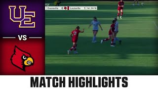 Evansville vs Louisville Match Highlights  2024 ACC Womens Soccer [upl. by Carmencita]