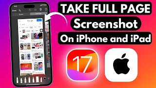 How to take full page screenshot on iPhone and iPad 2024 [upl. by Gloriane]