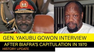 WATCH Gen Yakubu Gowon interview in January 1970 after Biafras capitulation [upl. by Eivla]