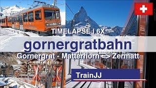 Gornergrat  Zermatt Switzerland  Time lapse  GGB  Gornergratbahn Schweiz  Matterhorn Railway [upl. by Hauck]