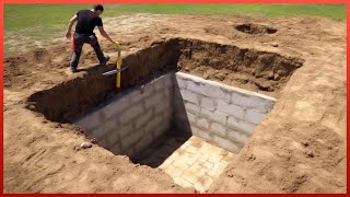 Man Builds Hidden Underground BUNKER in his Backyard  DIY Basement by AleksandrKvasha [upl. by Eneleahcim]