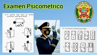 Examen Admisión Resuelto ✅ Psicometrico Policia Escuela de Oficiales [upl. by Ogawa]