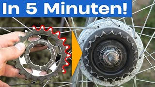 Nabenschaltung Ritzel wechseln – Shimano [upl. by Edyaw]