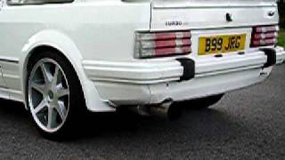 Ford Escort RS Turbo Series 1 Custom Exhaust One [upl. by Aikin]