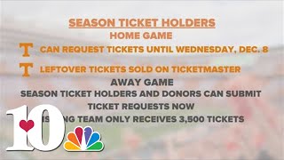 Tickets by request open for Vols playoff game against Ohio State [upl. by Benilda]