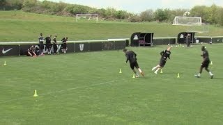 How to get faster for football  Soccer training drill [upl. by Zeb511]